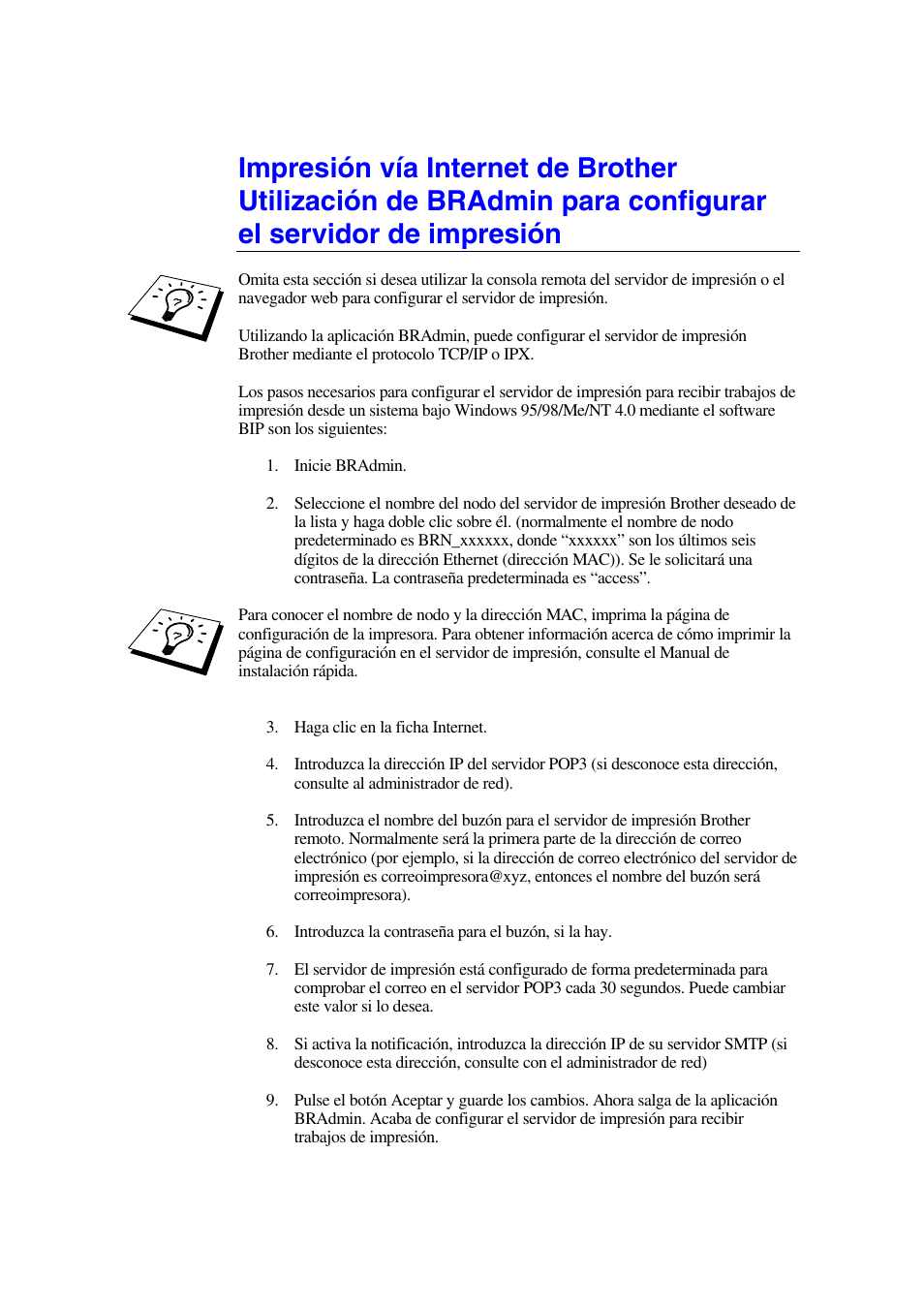 Brother HL-1470N User Manual | Page 54 / 132