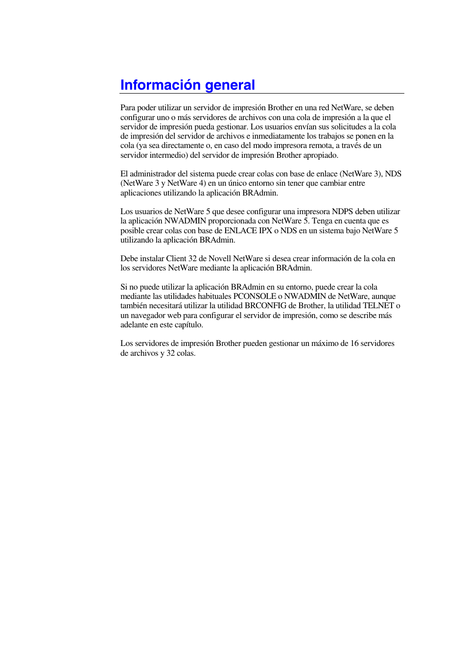 Información general | Brother HL-1470N User Manual | Page 64 / 132