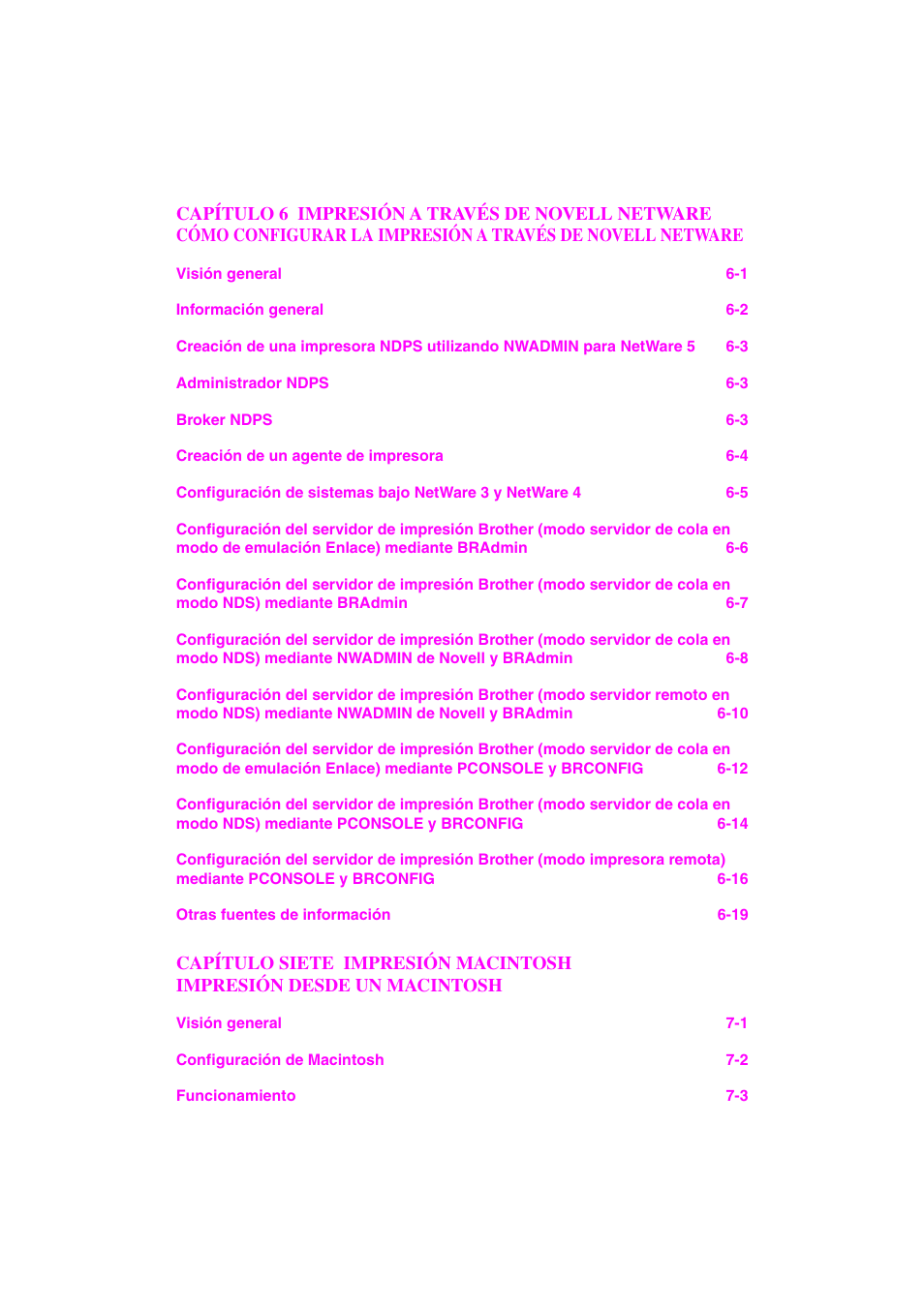 Brother HL-1470N User Manual | Page 7 / 132