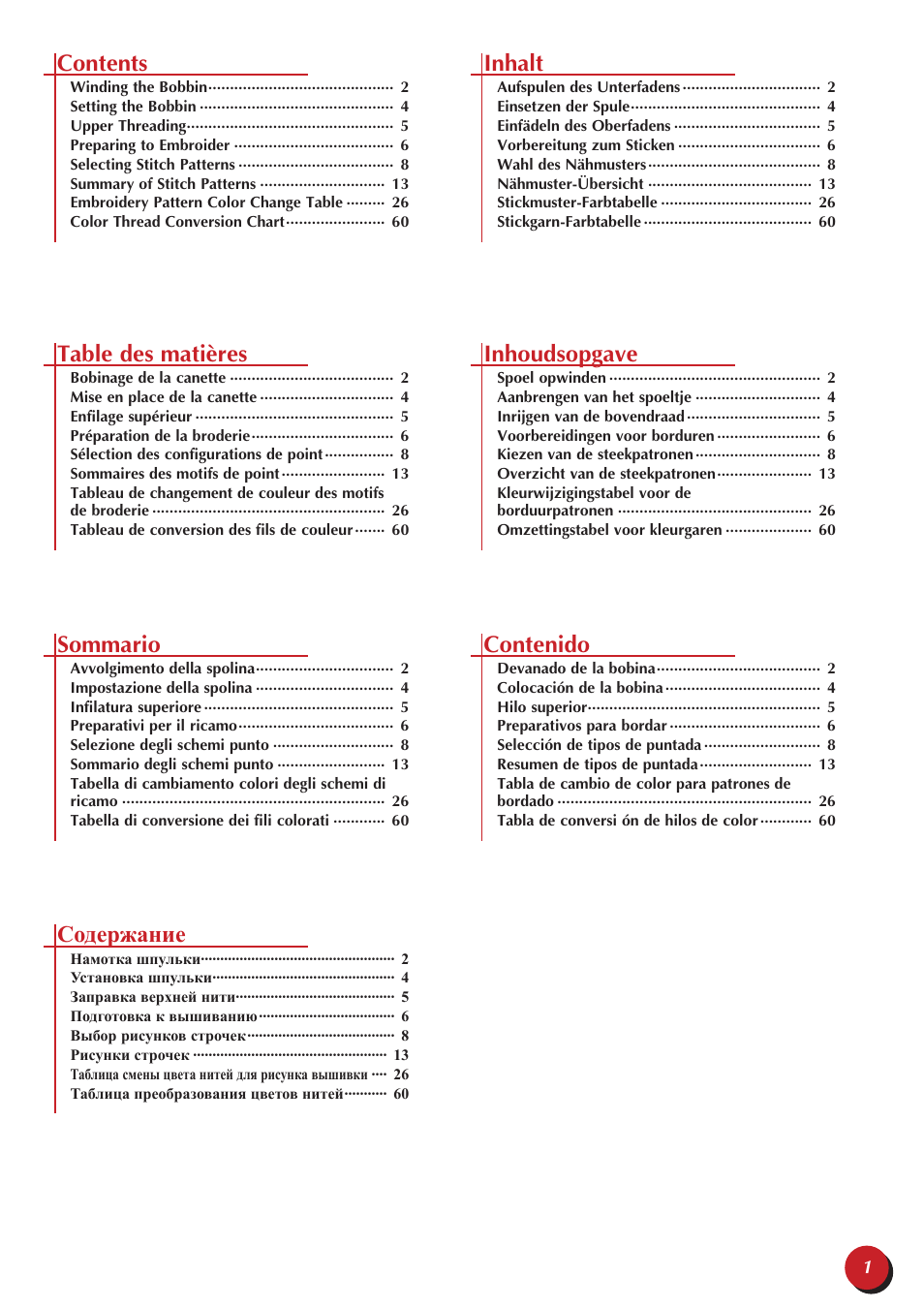 Brother Innov-is 5000 User Manual | Page 3 / 64