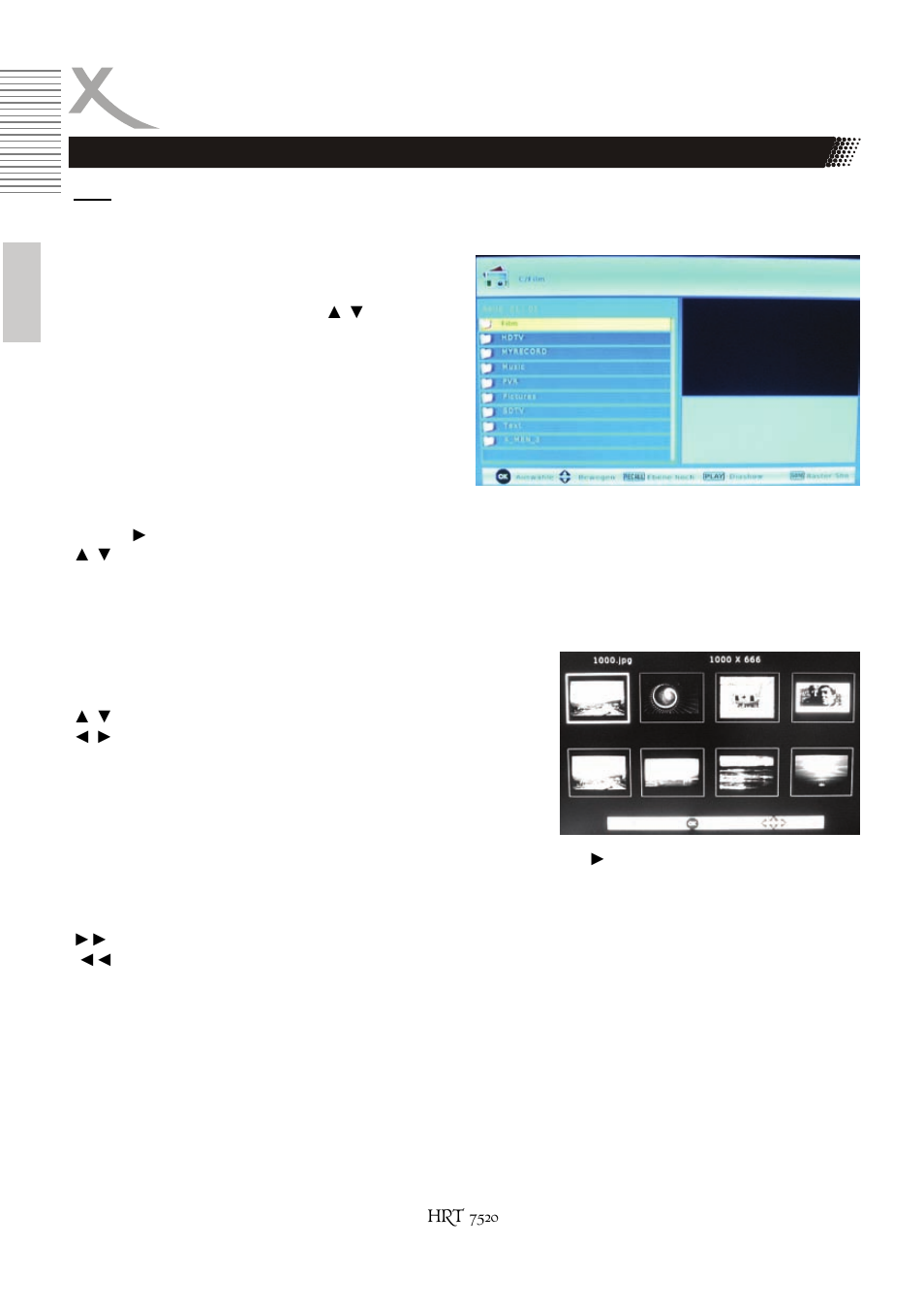 Usb media player, Foto | Xoro HRT 7520 User Manual | Page 22 / 152