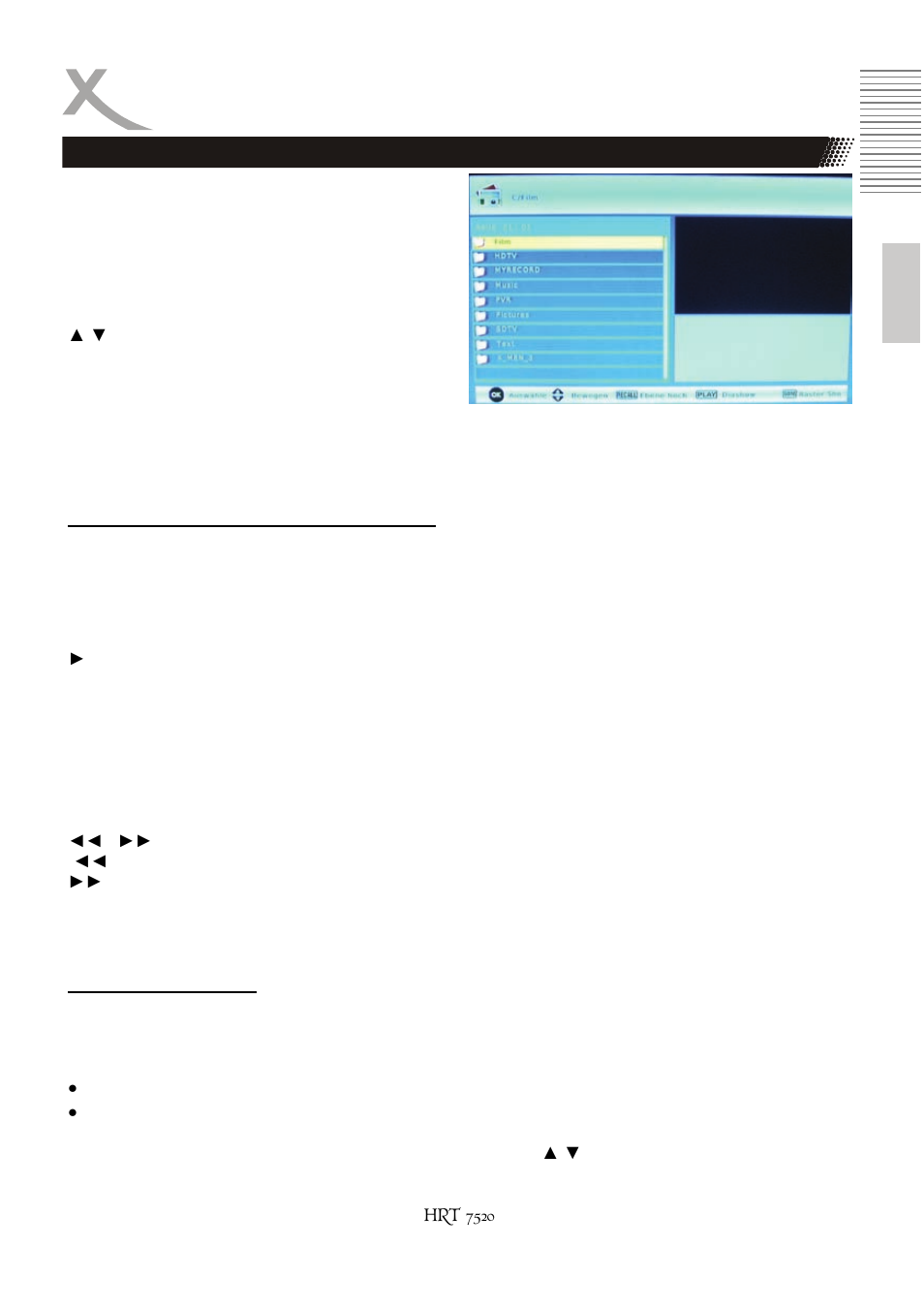 Usb media player, Film | Xoro HRT 7520 User Manual | Page 25 / 152