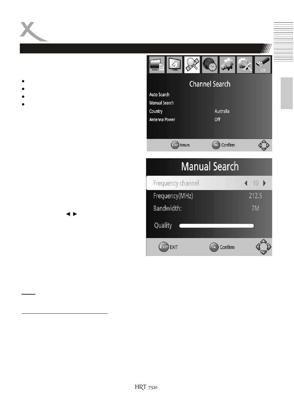 Einstellungen | Xoro HRT 7520 User Manual | Page 31 / 152