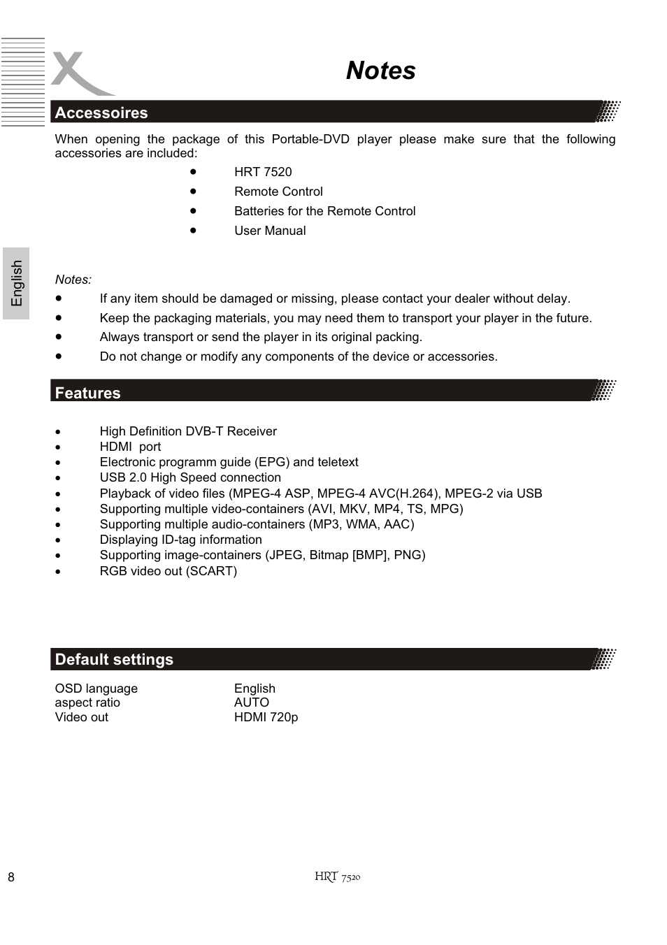 Xoro HRT 7520 User Manual | Page 48 / 152