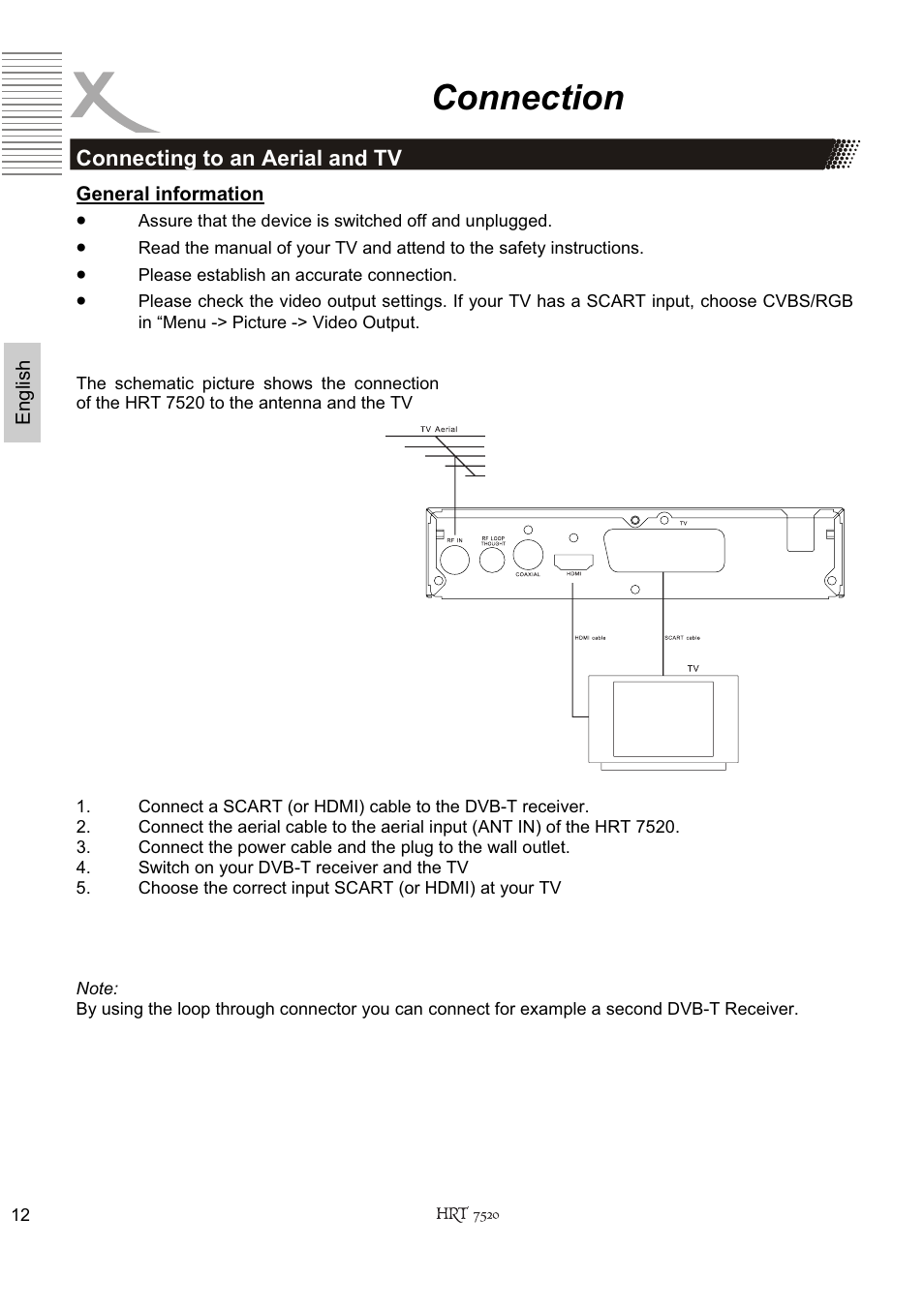 Connection | Xoro HRT 7520 User Manual | Page 52 / 152