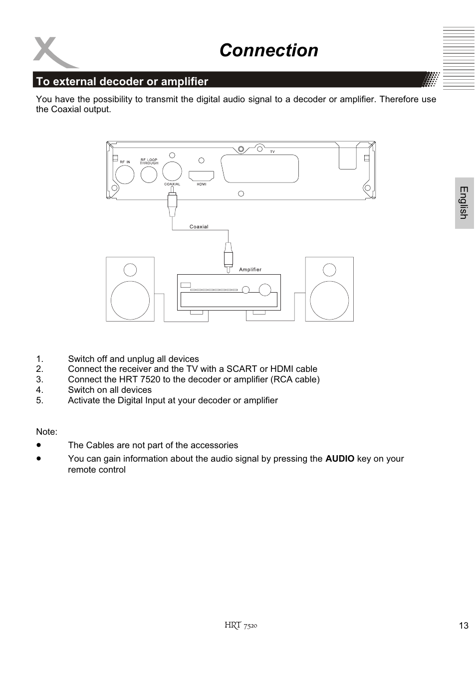 Connection | Xoro HRT 7520 User Manual | Page 53 / 152