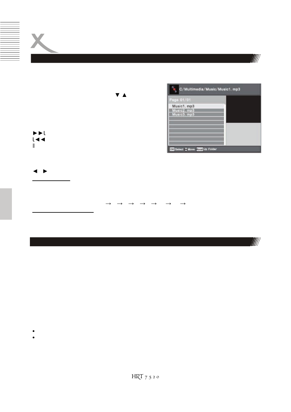 Lecture multimédia, Film musique | Xoro HRT 7520 User Manual | Page 96 / 152
