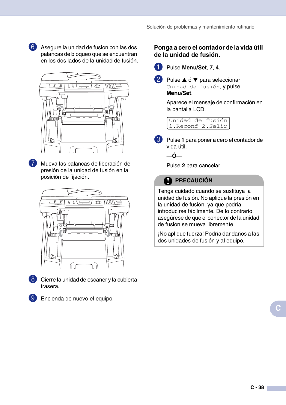 C-38 | Brother MFC-9420CN User Manual | Page 153 / 184