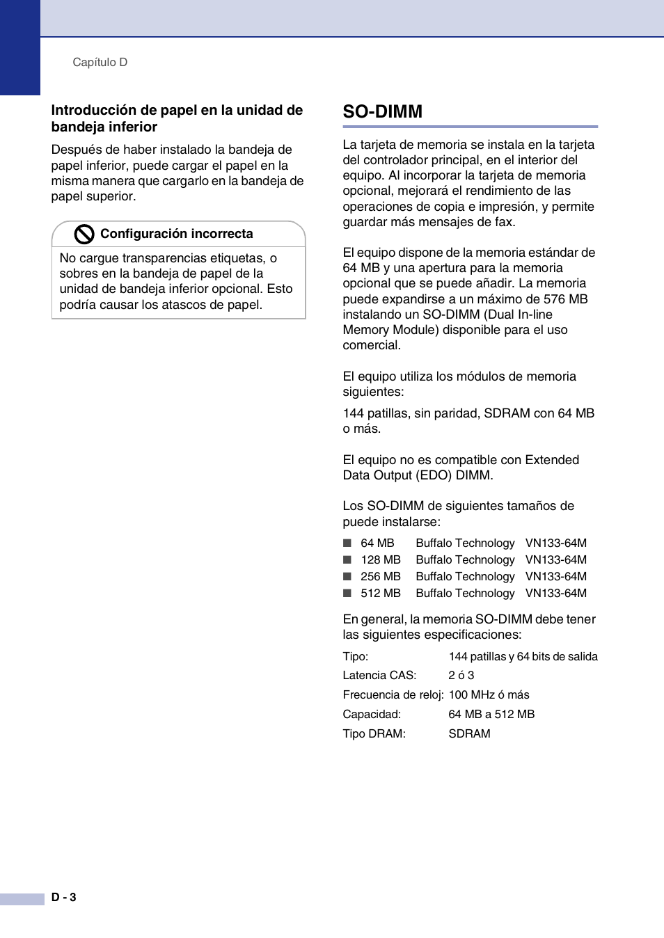 So-dimm | Brother MFC-9420CN User Manual | Page 162 / 184