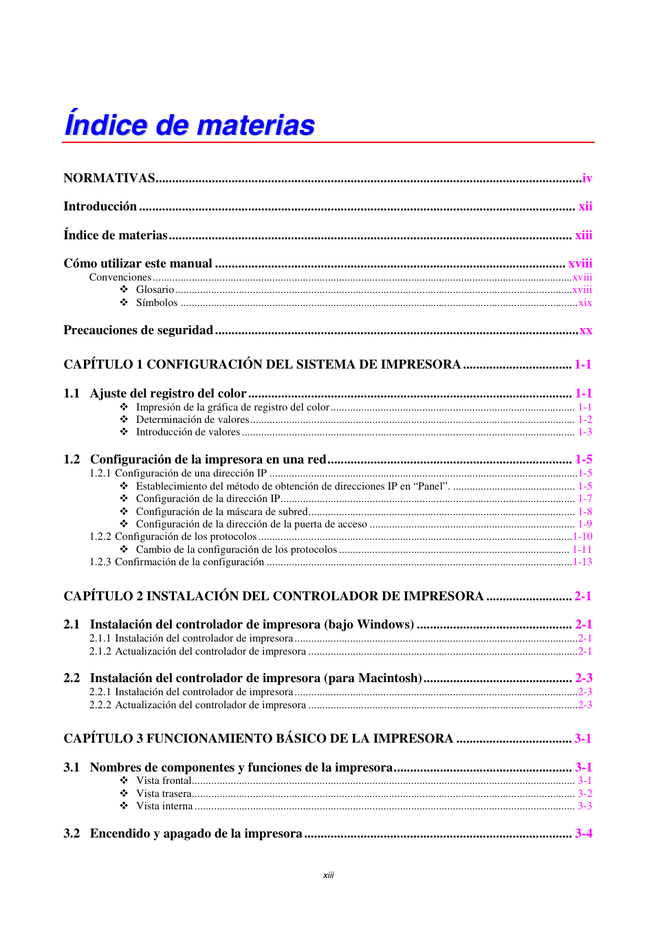 Índice de materias | Brother HL-4000CN User Manual | Page 13 / 192