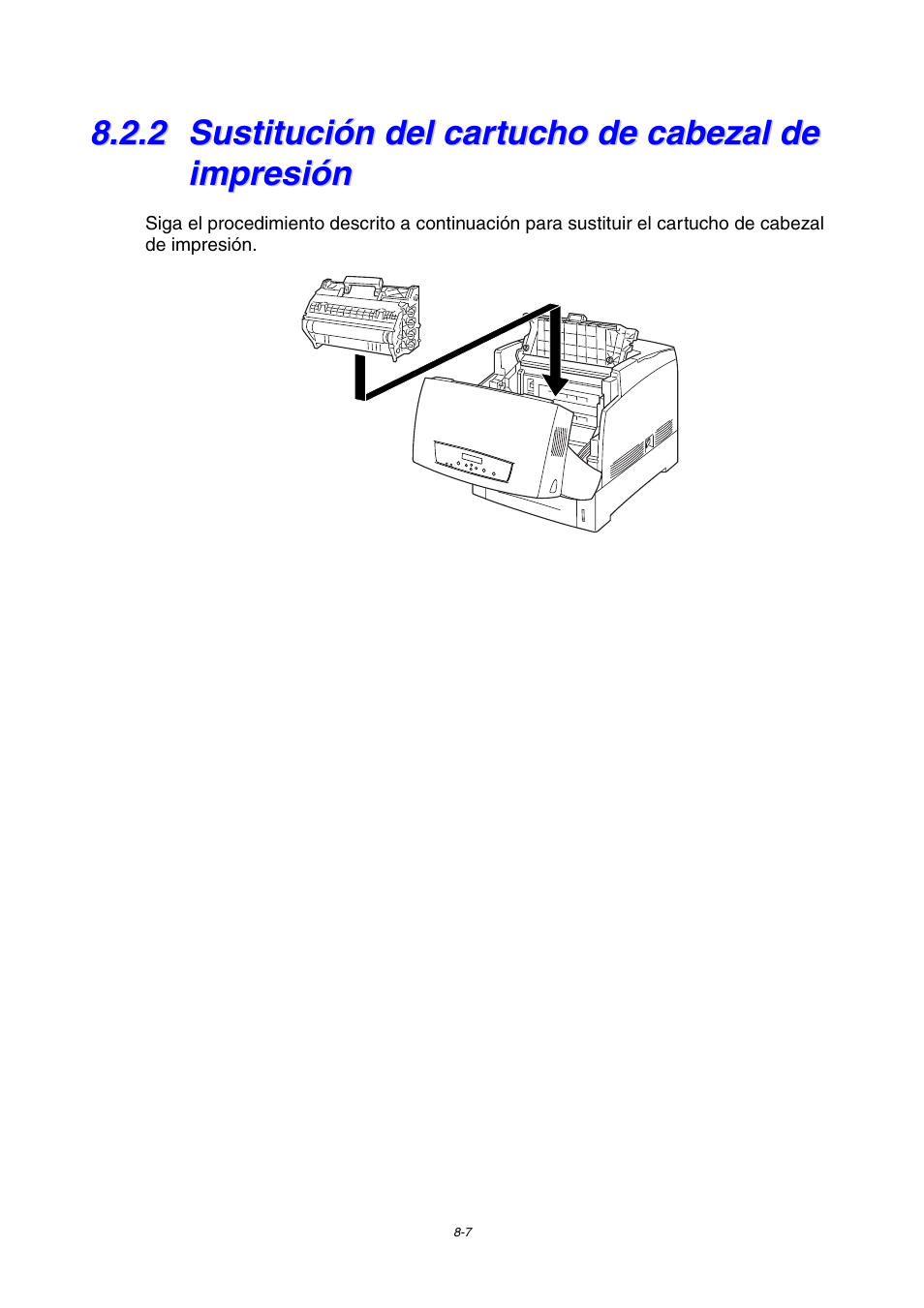 2 sustitución del cartucho de cabezal de impresión, Sustitución del cartucho de cabezal de impresión | Brother HL-4000CN User Manual | Page 159 / 192