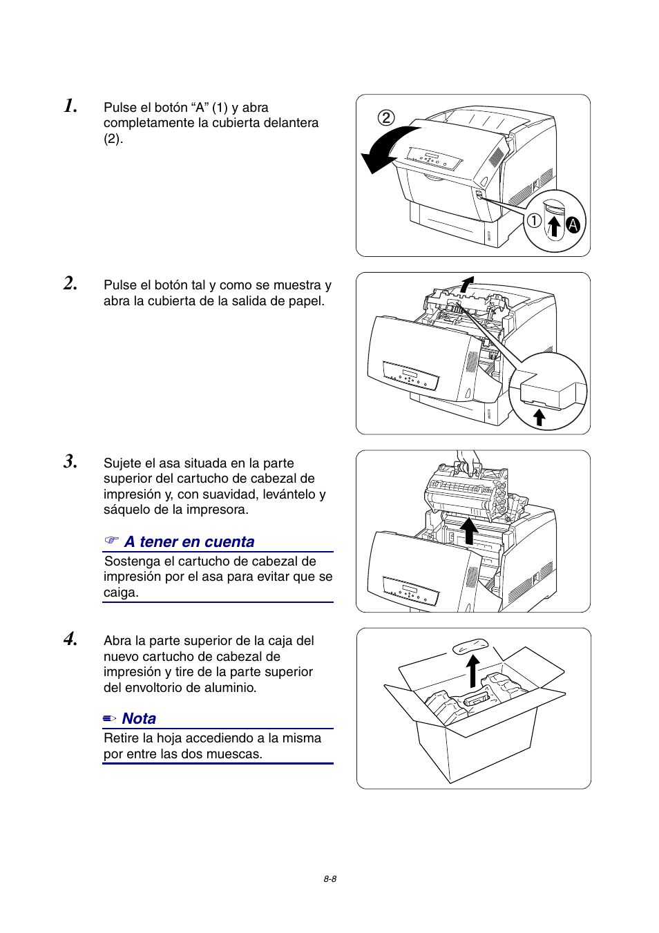 A tener en cuenta, Nota | Brother HL-4000CN User Manual | Page 160 / 192