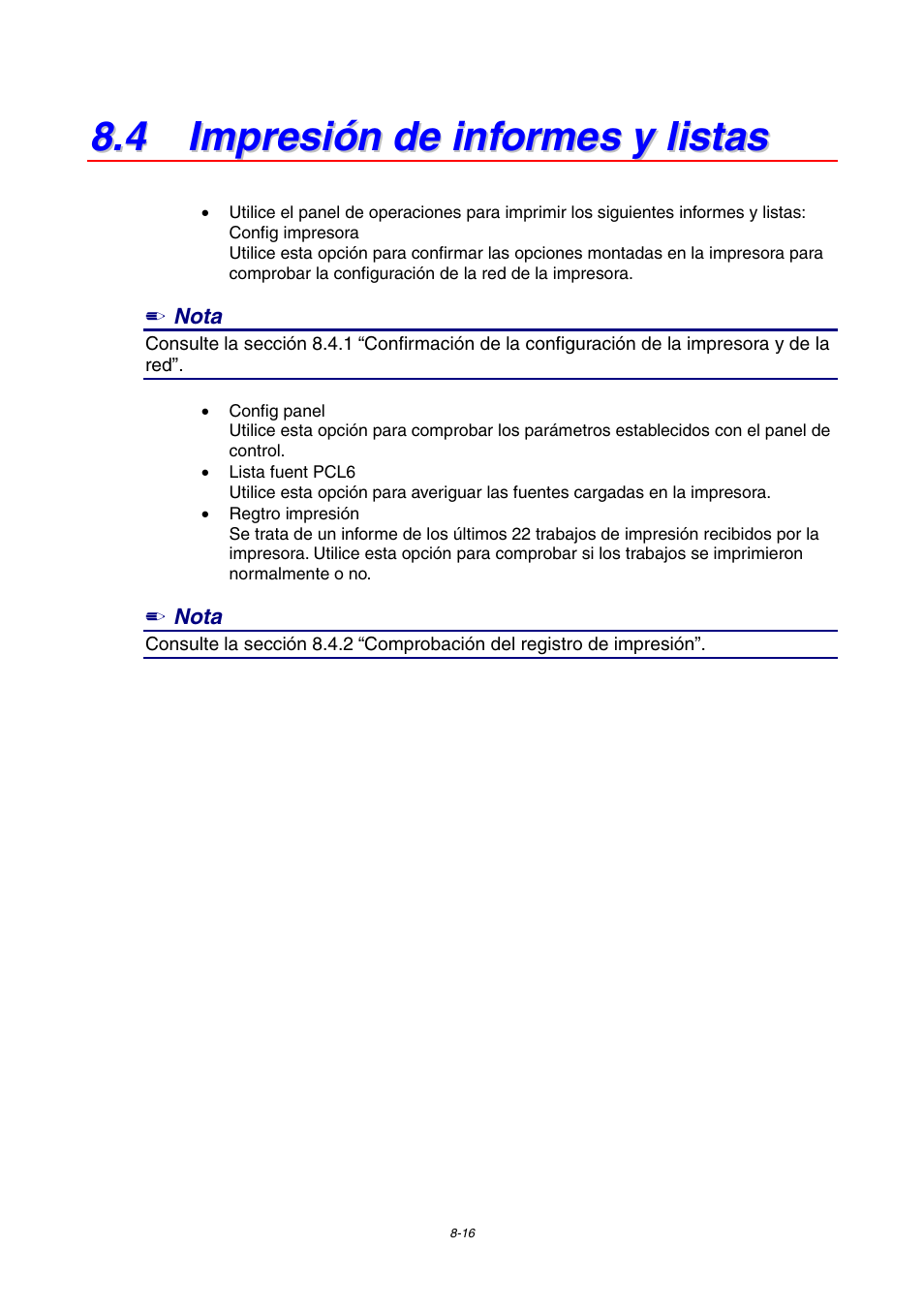 4 impresión de informes y listas | Brother HL-4000CN User Manual | Page 168 / 192