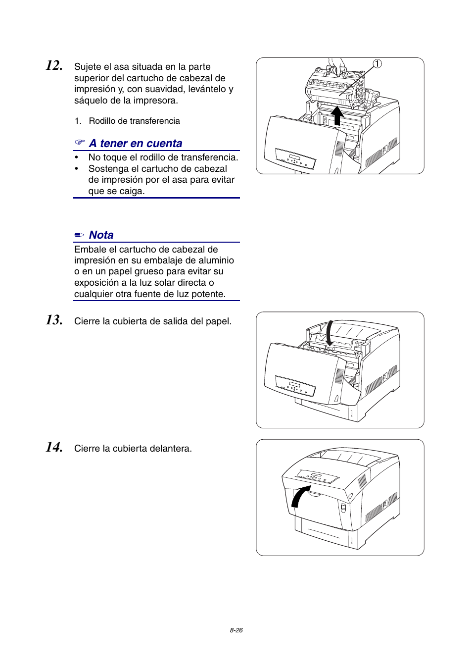 A tener en cuenta, Nota | Brother HL-4000CN User Manual | Page 178 / 192