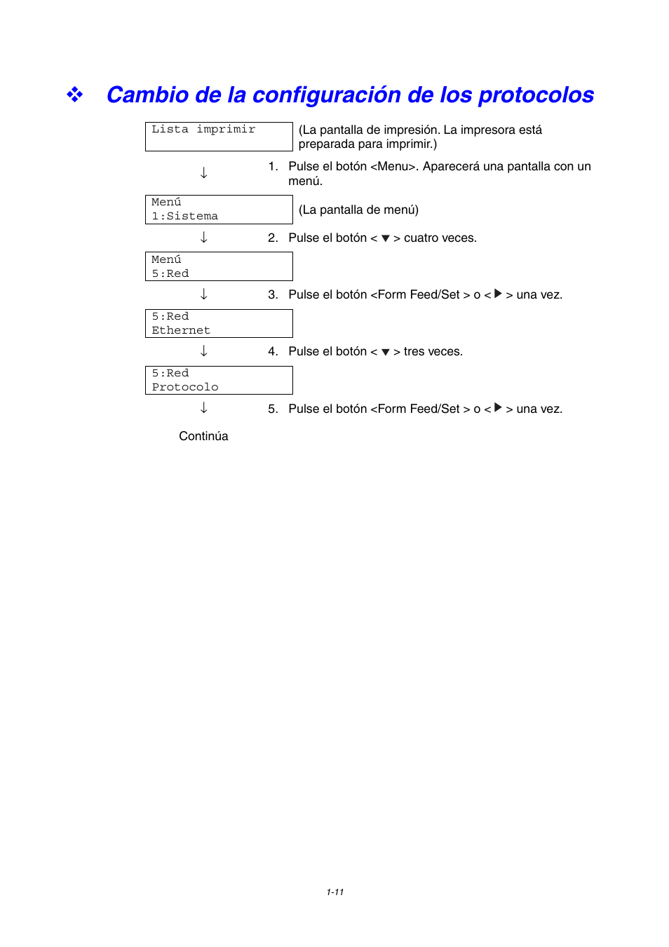 Cambio de la configuración de los protocolos | Brother HL-4000CN User Manual | Page 39 / 192