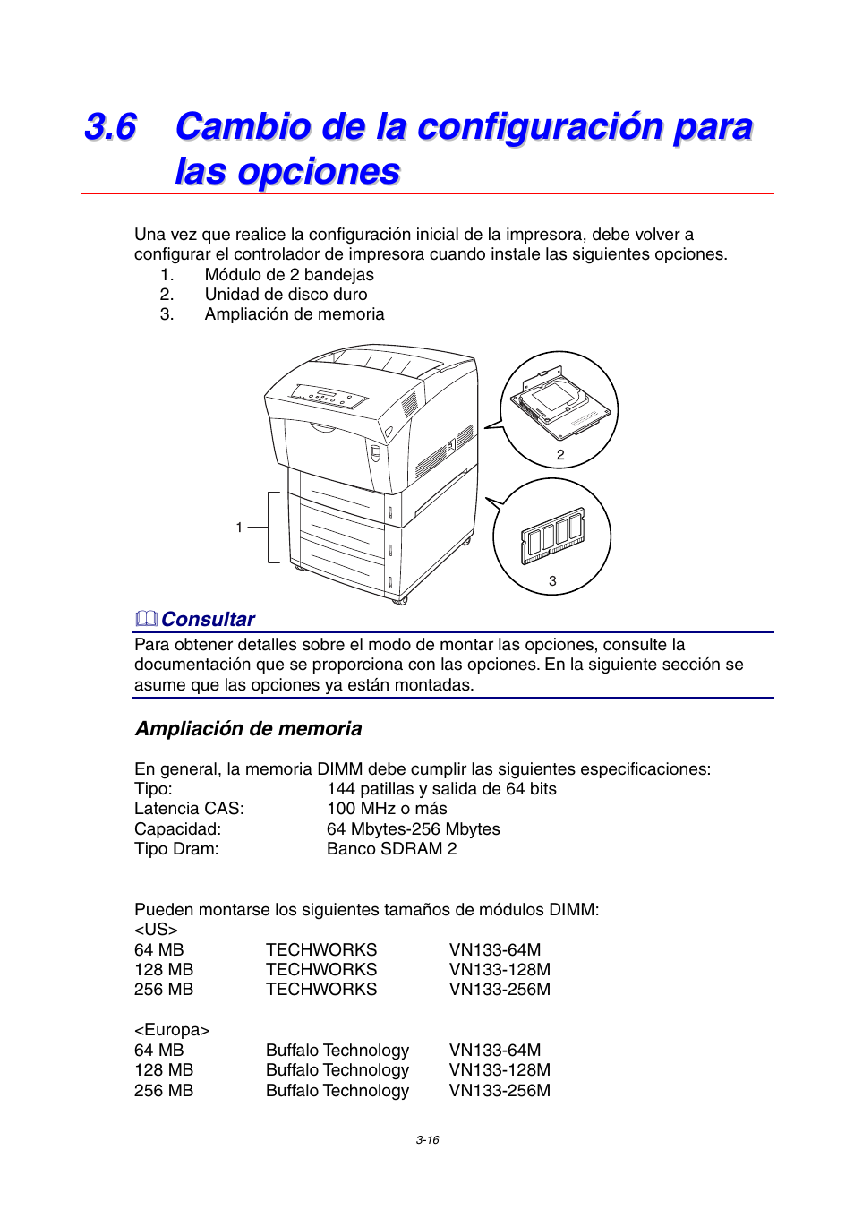 6 cambio de la configuración para las opciones | Brother HL-4000CN User Manual | Page 60 / 192