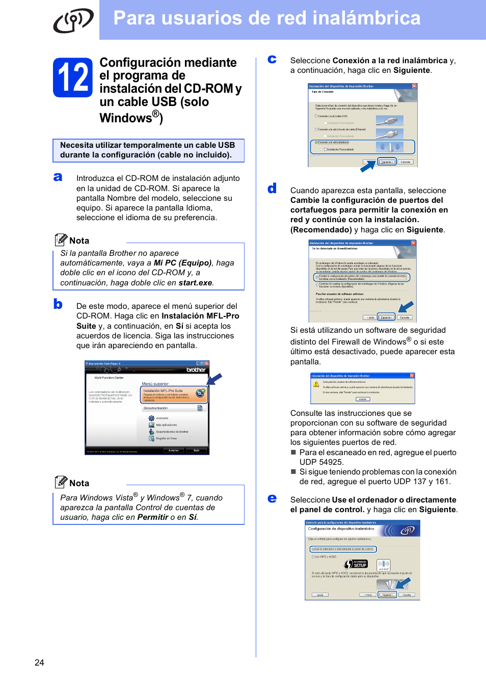 Para usuarios de red inalámbrica | Brother DCP-J925DW User Manual | Page 24 / 38