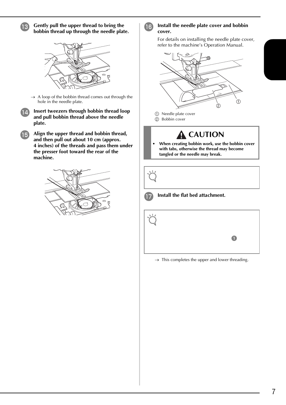 Caution, 7en gl is h | Brother Innov-is 2200 User Manual | Page 9 / 88