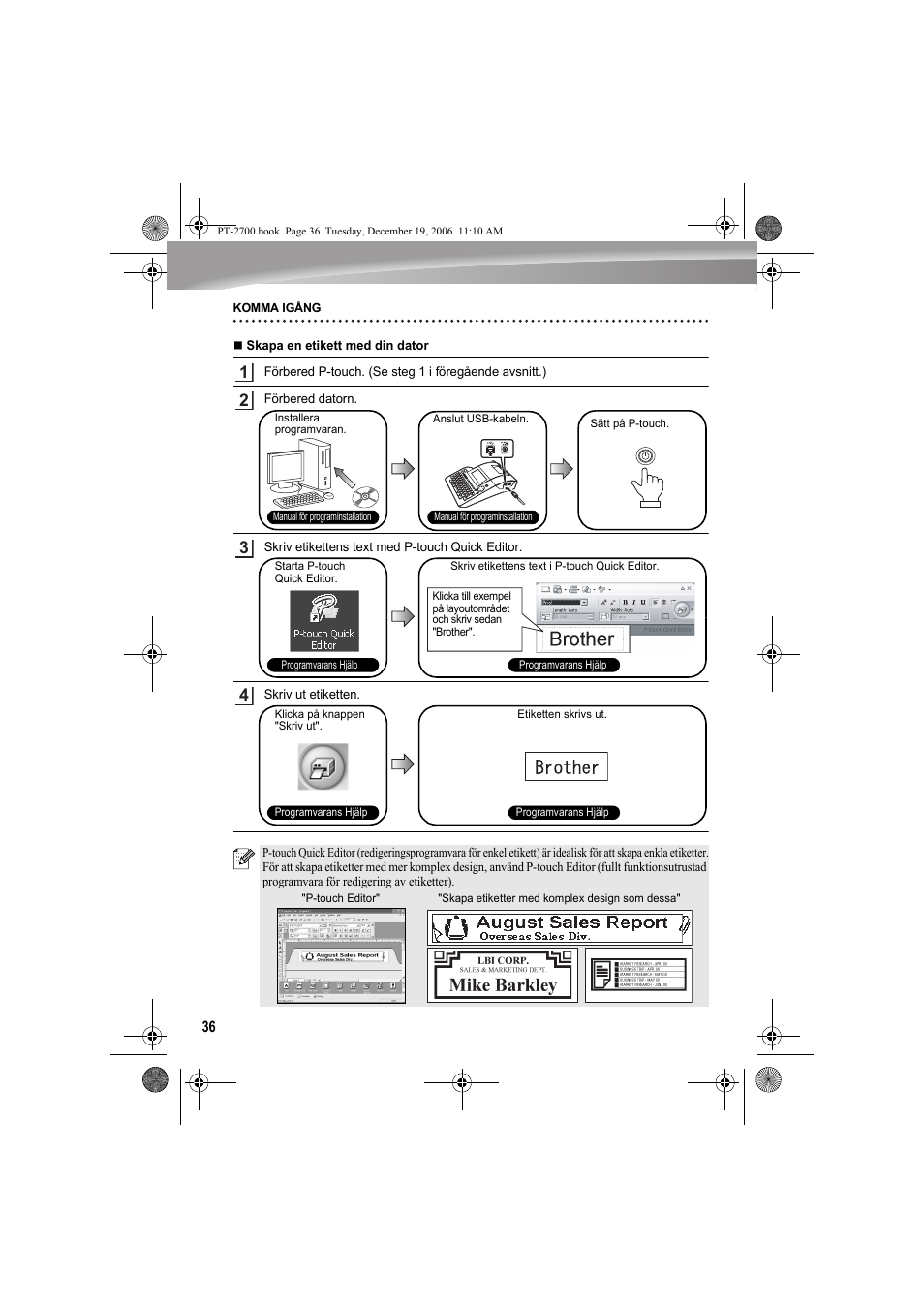Brother PT-2700 User Manual | Page 37 / 62