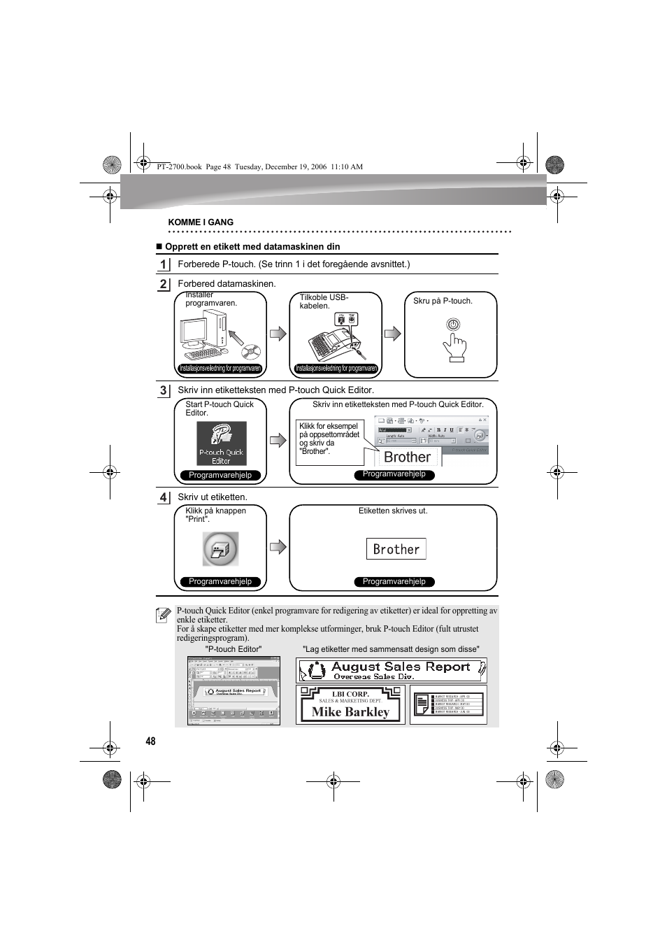 Brother PT-2700 User Manual | Page 49 / 62