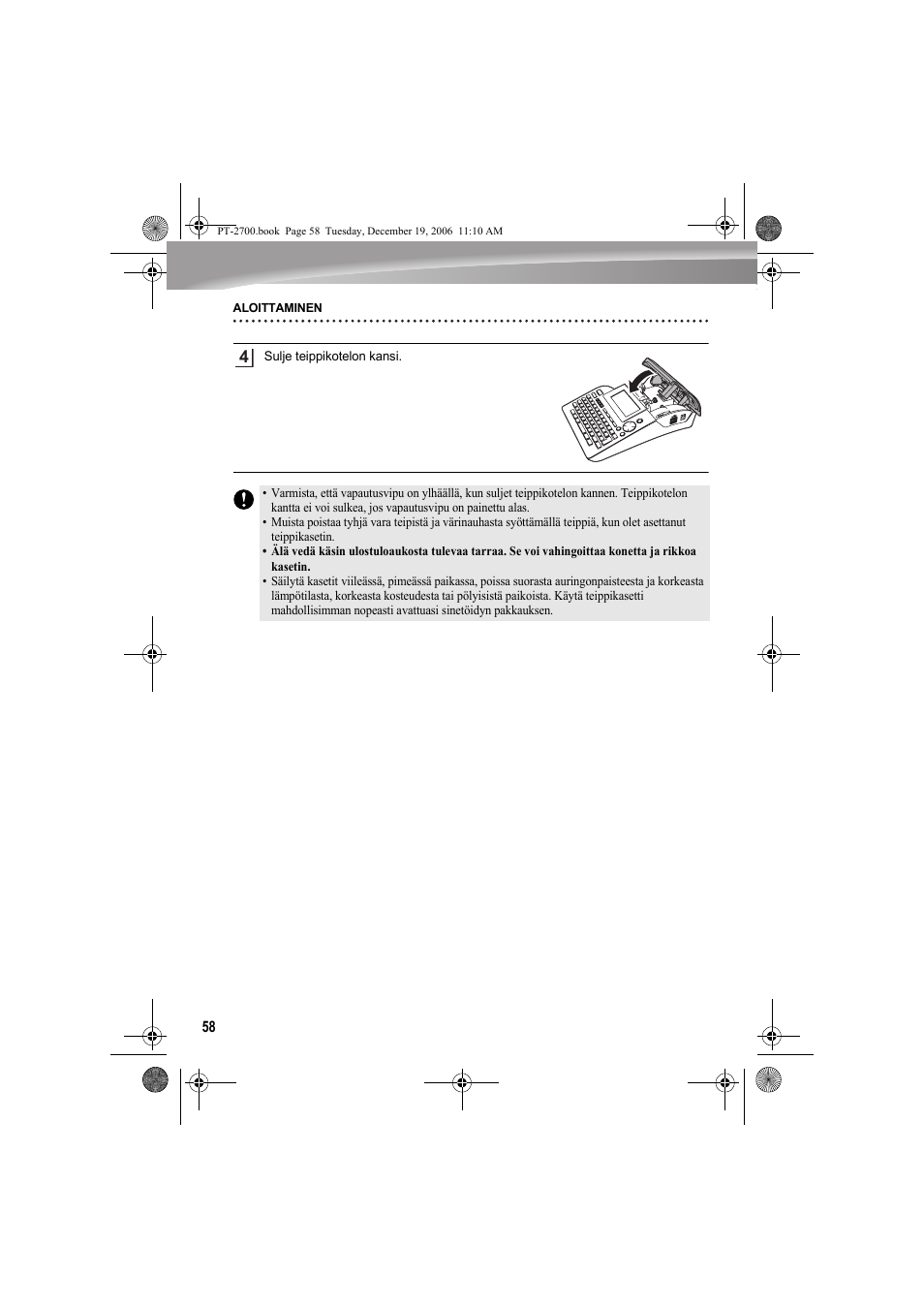 Brother PT-2700 User Manual | Page 59 / 62