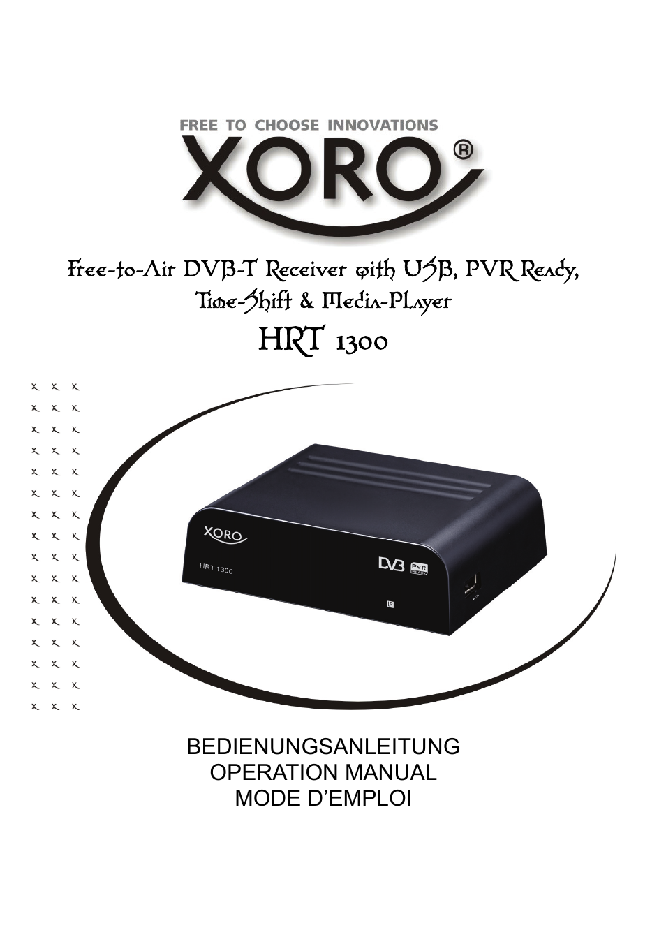 Xoro HRT 1300 User Manual | 120 pages