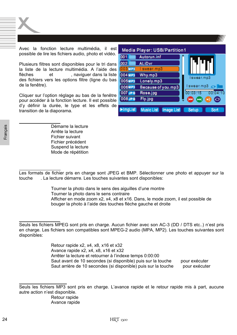 Lecture multimédia | Xoro HRT 1300 User Manual | Page 102 / 120