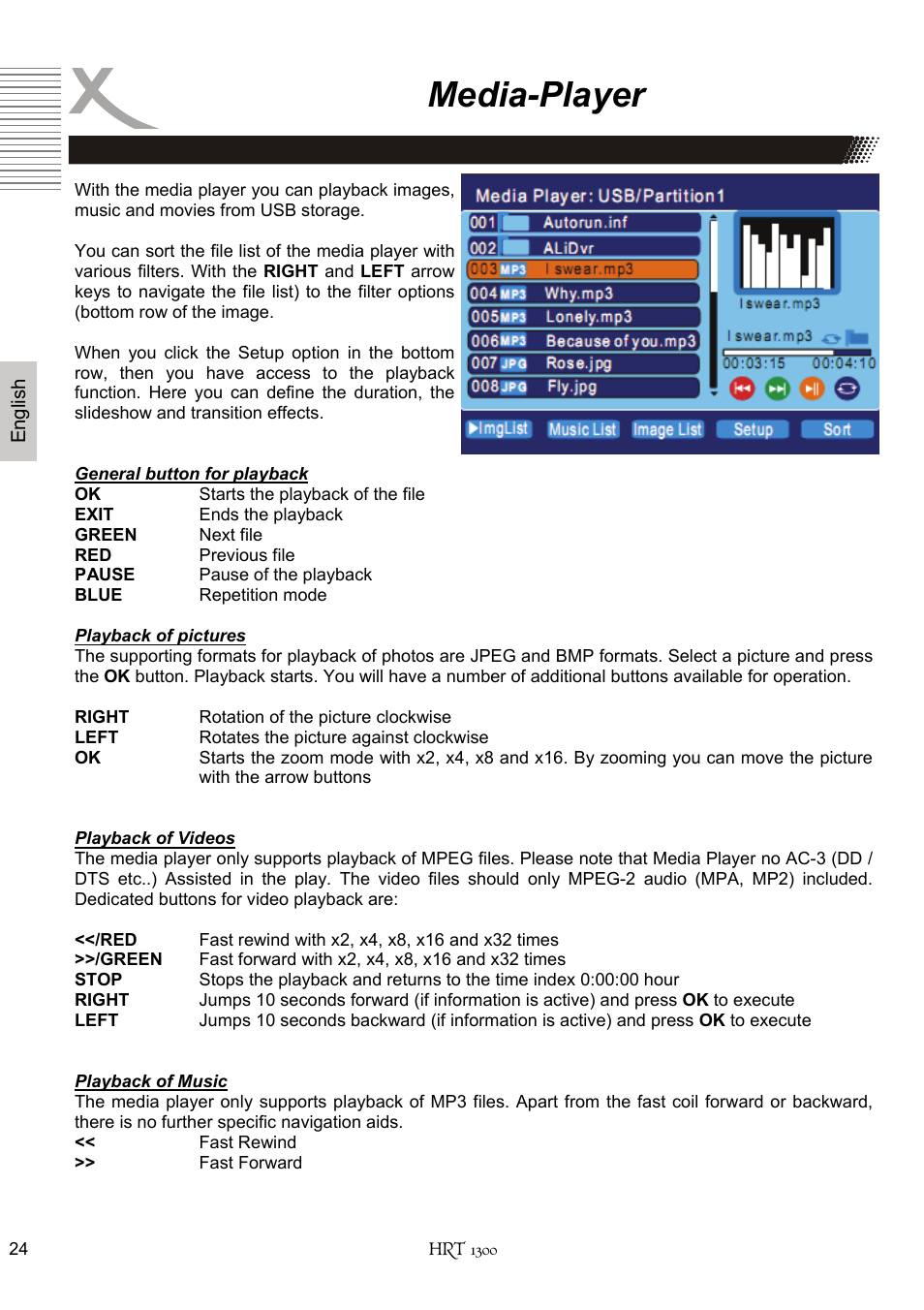 Media-player | Xoro HRT 1300 User Manual | Page 64 / 120