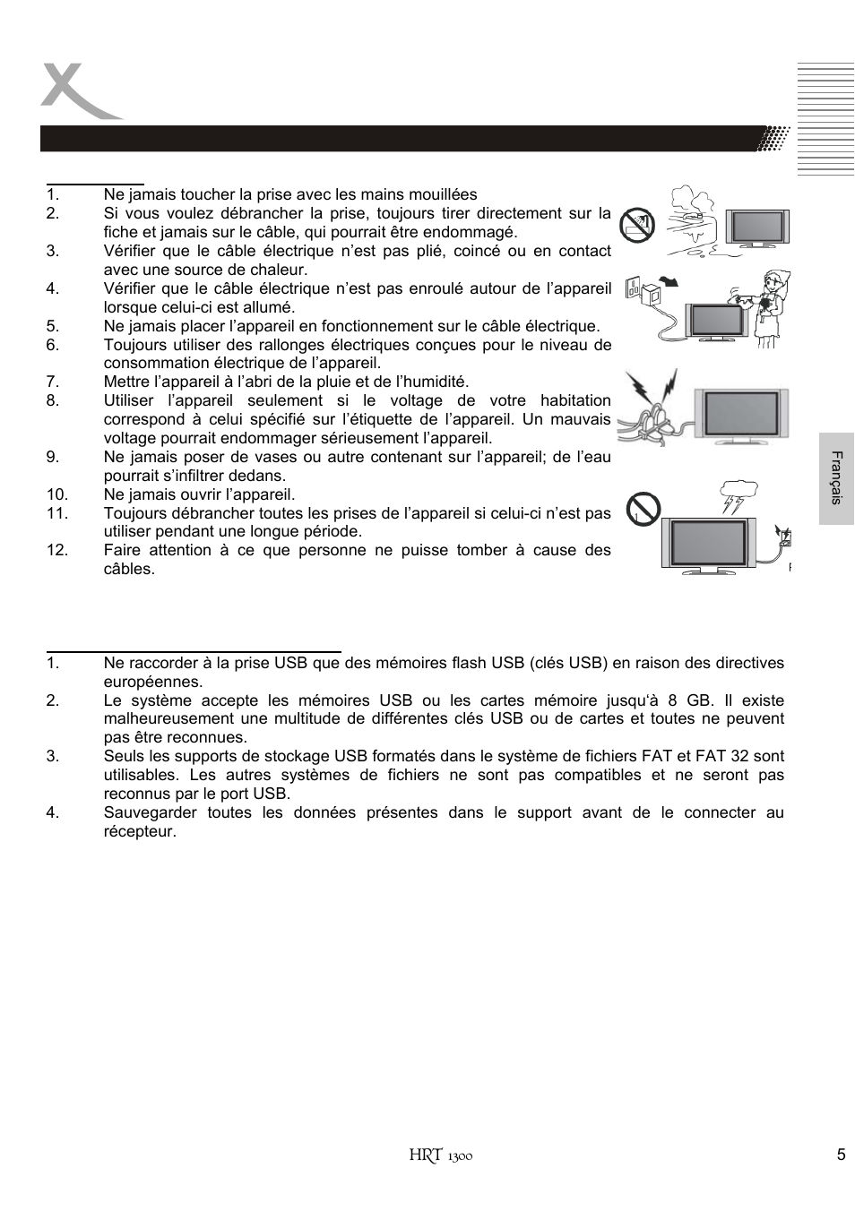 Safety information | Xoro HRT 1300 User Manual | Page 83 / 120