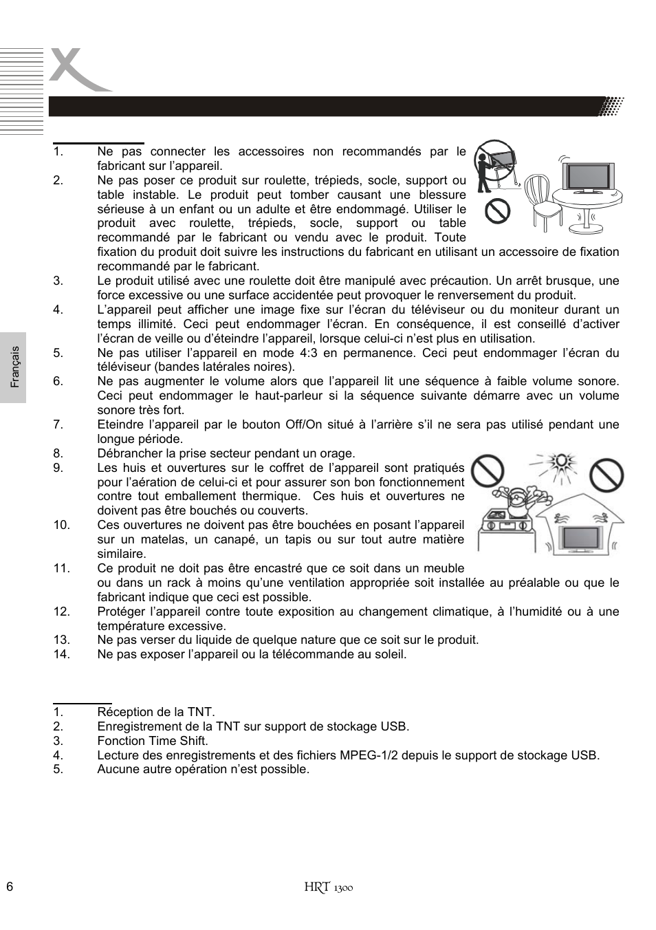 Safety information | Xoro HRT 1300 User Manual | Page 84 / 120