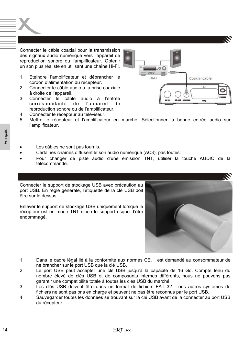 Connectique | Xoro HRT 1300 User Manual | Page 92 / 120