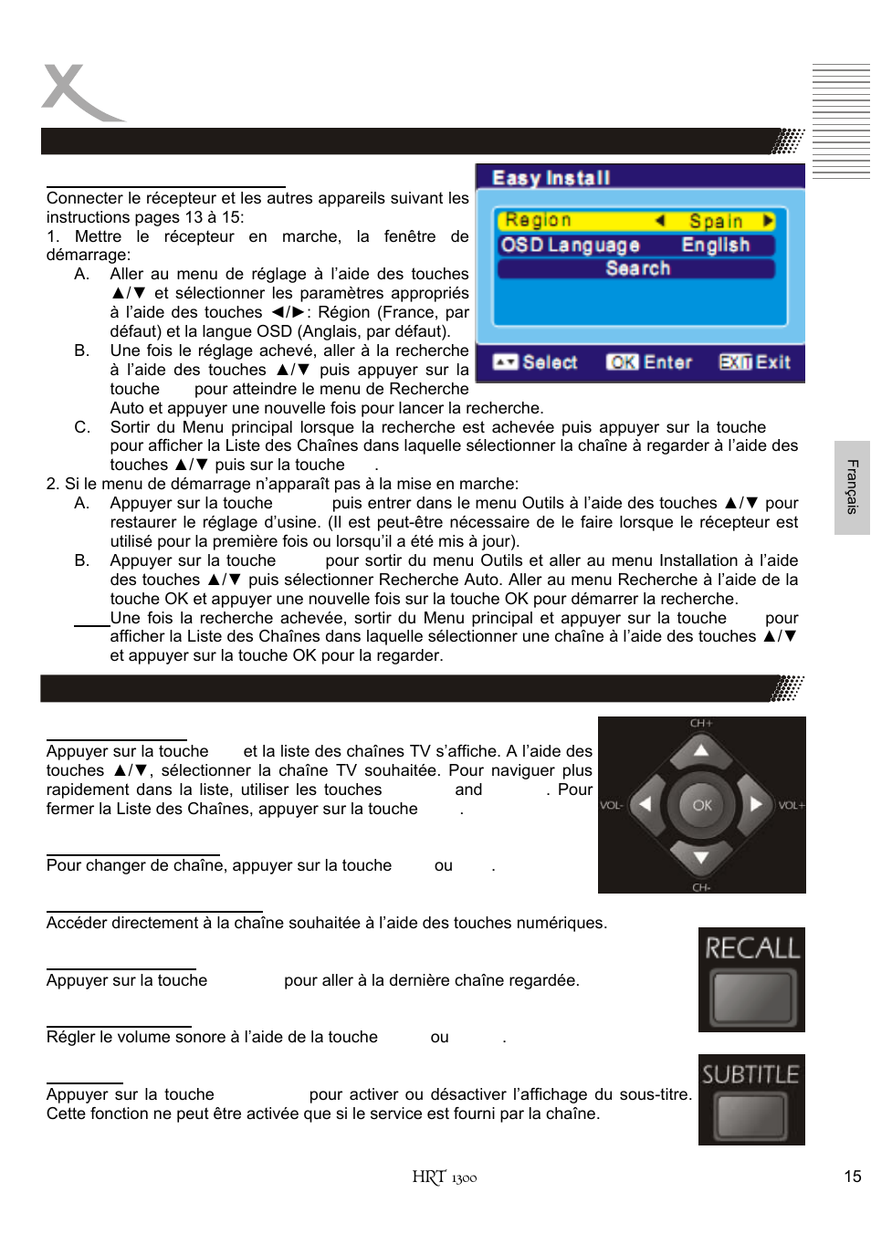Opération | Xoro HRT 1300 User Manual | Page 93 / 120