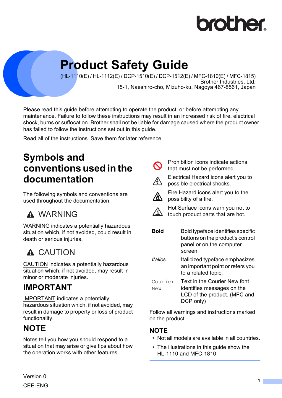 Brother MFC-1810E User Manual | 17 pages