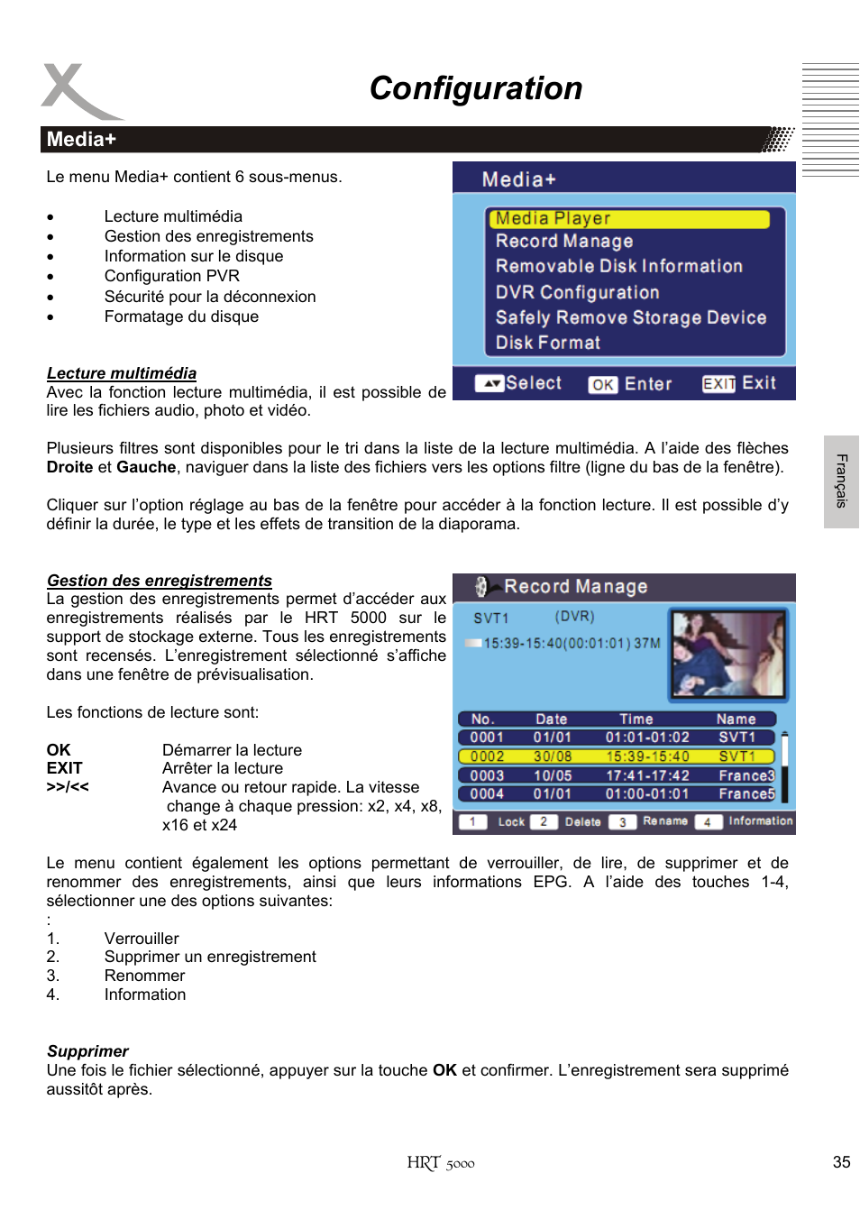 Configuration, Media | Xoro HRT 5000 User Manual | Page 113 / 120