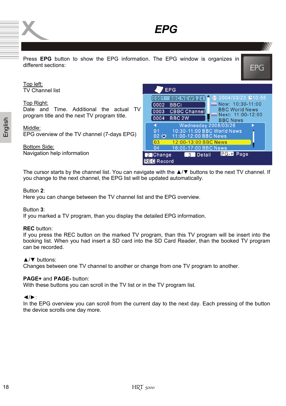 Xoro HRT 5000 User Manual | Page 58 / 120