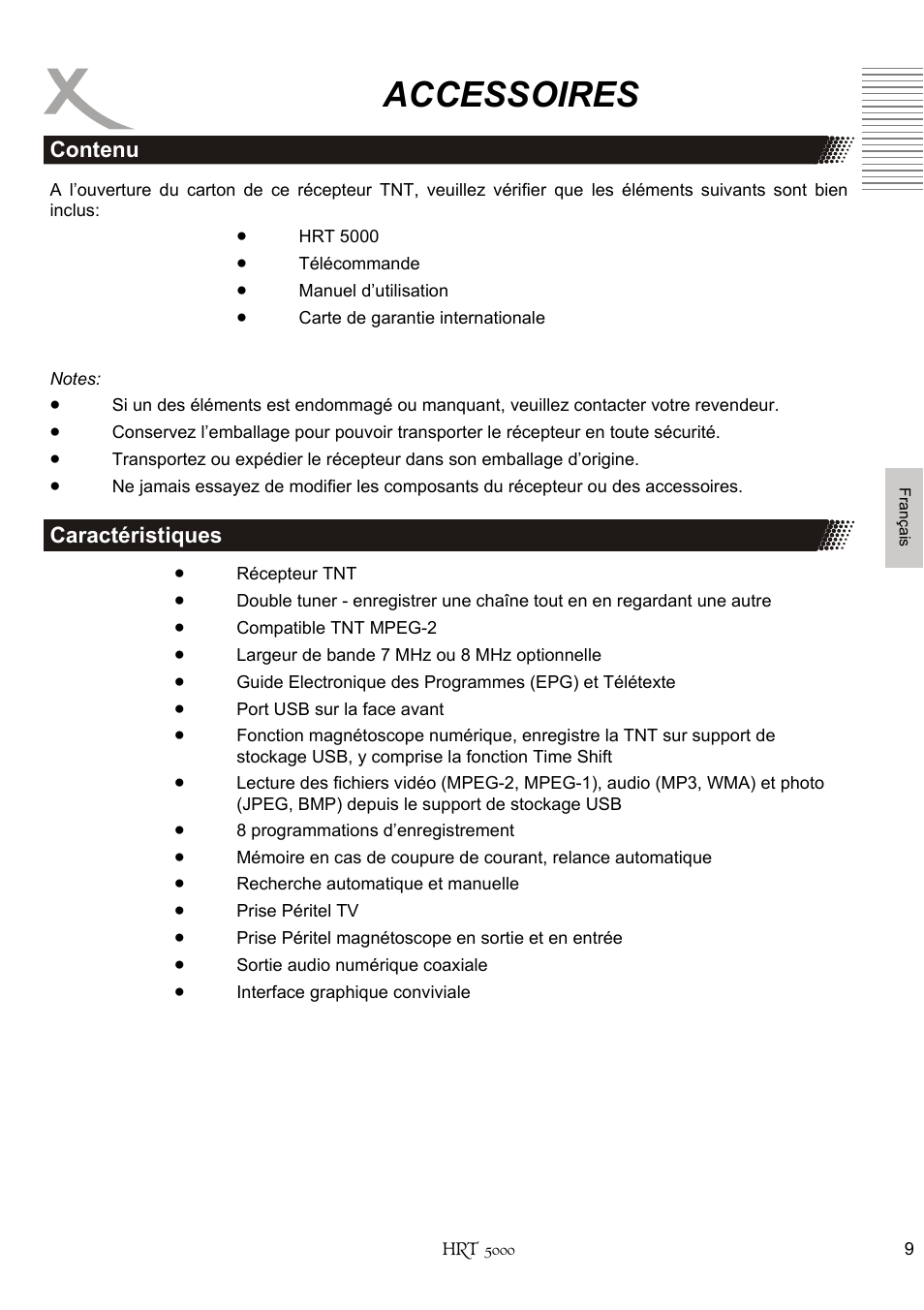 Accessoires | Xoro HRT 5000 User Manual | Page 87 / 120