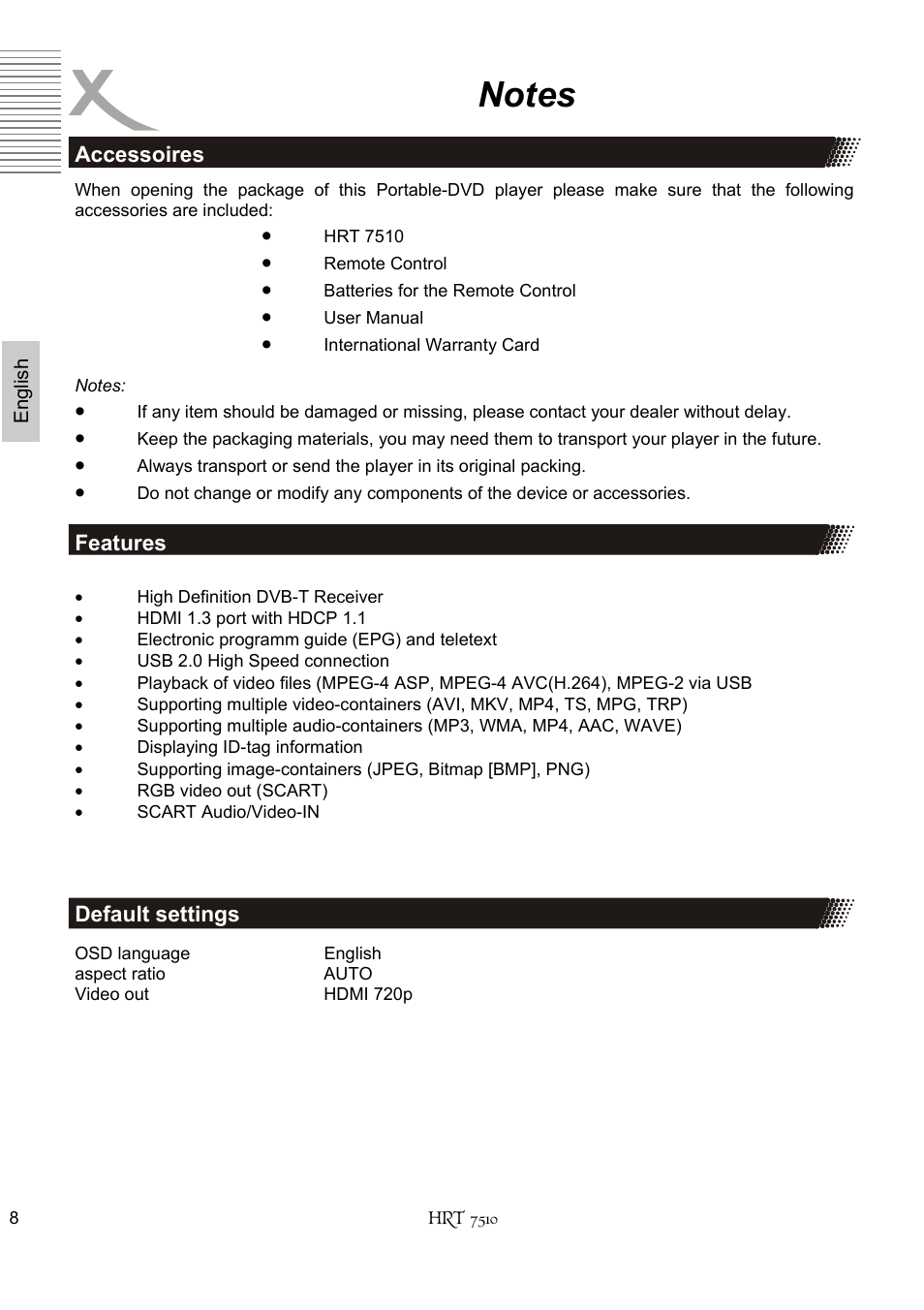 Xoro HRT 7510 User Manual | Page 48 / 102
