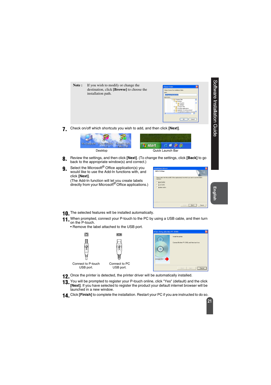 Brother PT-2100 User Manual | Page 22 / 92