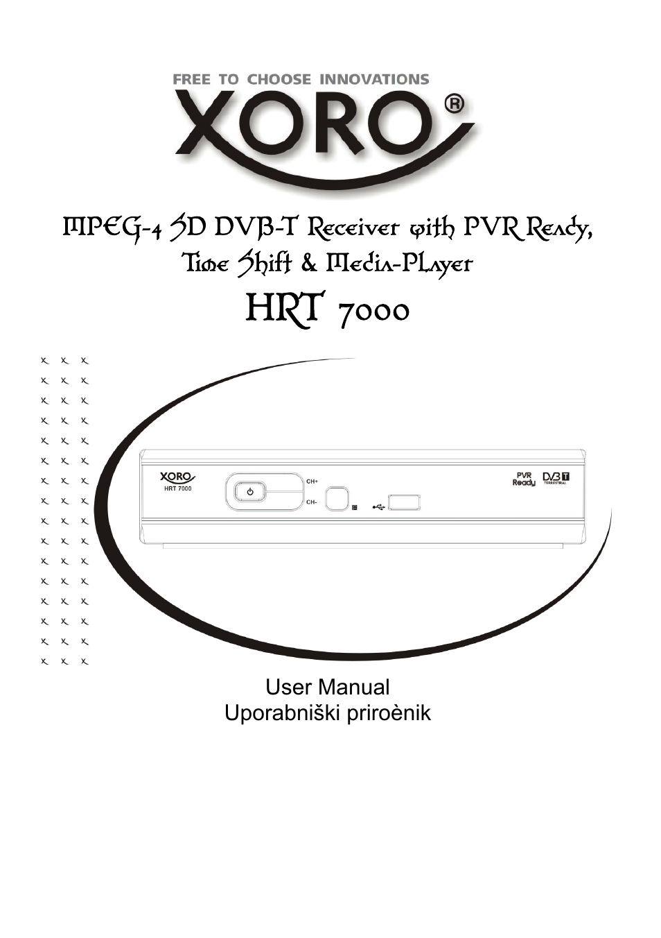 Xoro HRT 7000 User Manual | 45 pages