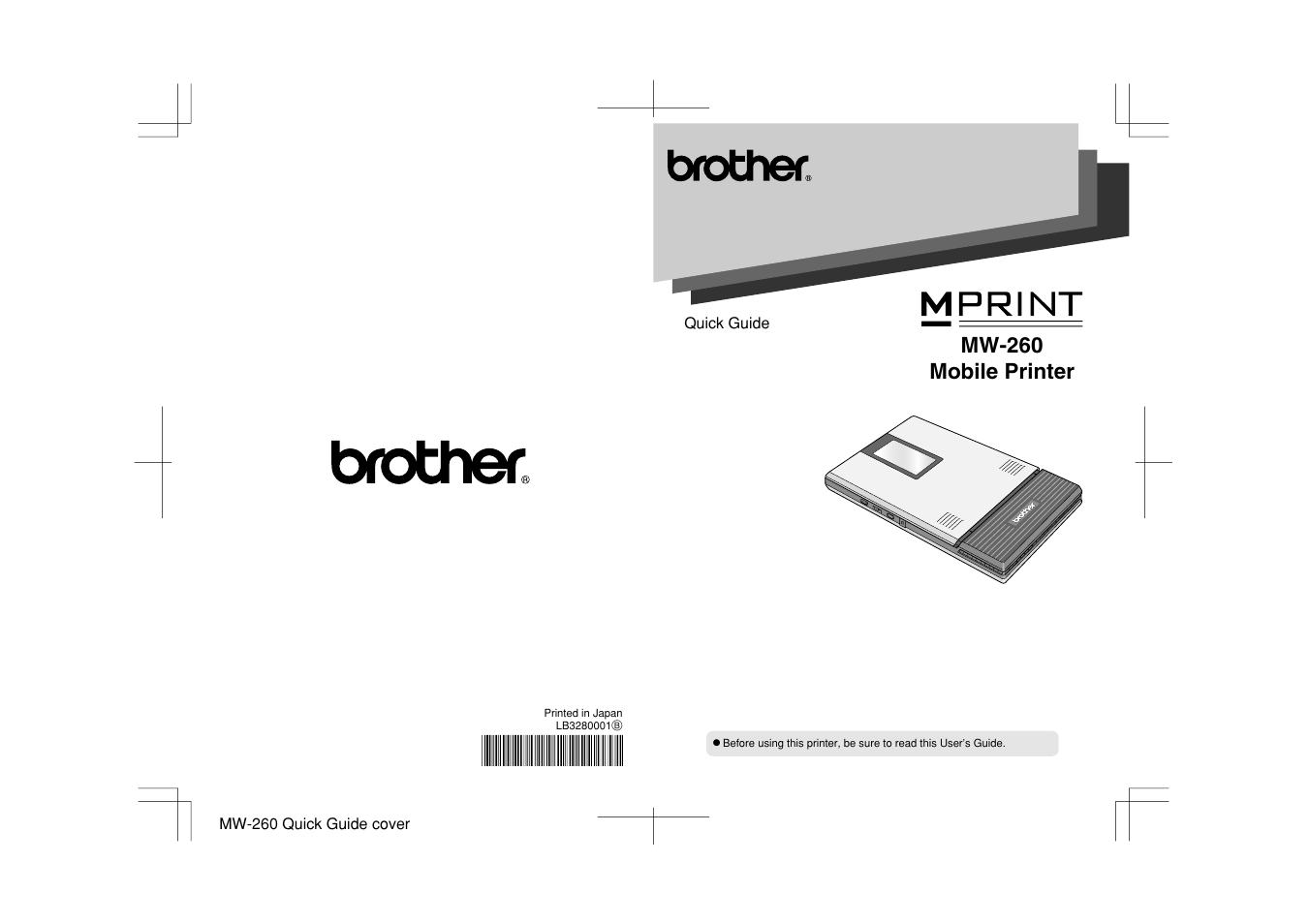 Mw-260 mobile printer | Brother MW-260 User Manual | Page 16 / 16