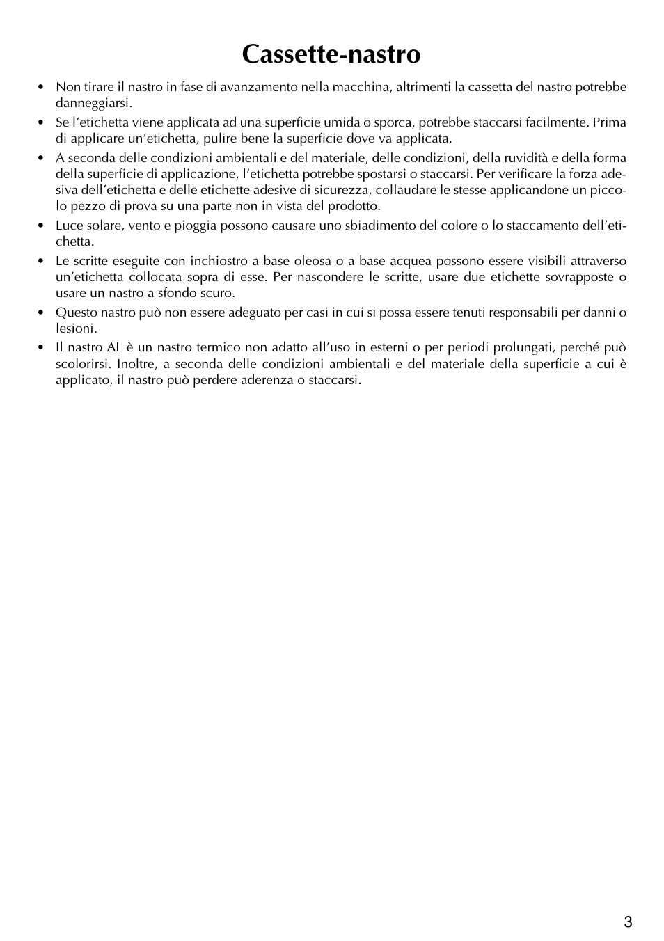 Cassette-nastro | Brother PT-2420PC User Manual | Page 191 / 280