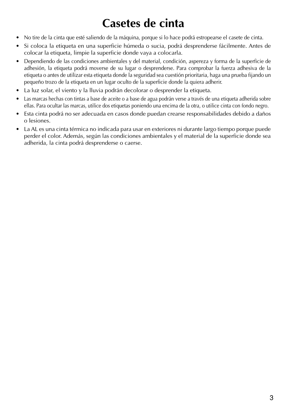 Casetes de cinta | Brother PT-2420PC User Manual | Page 221 / 280