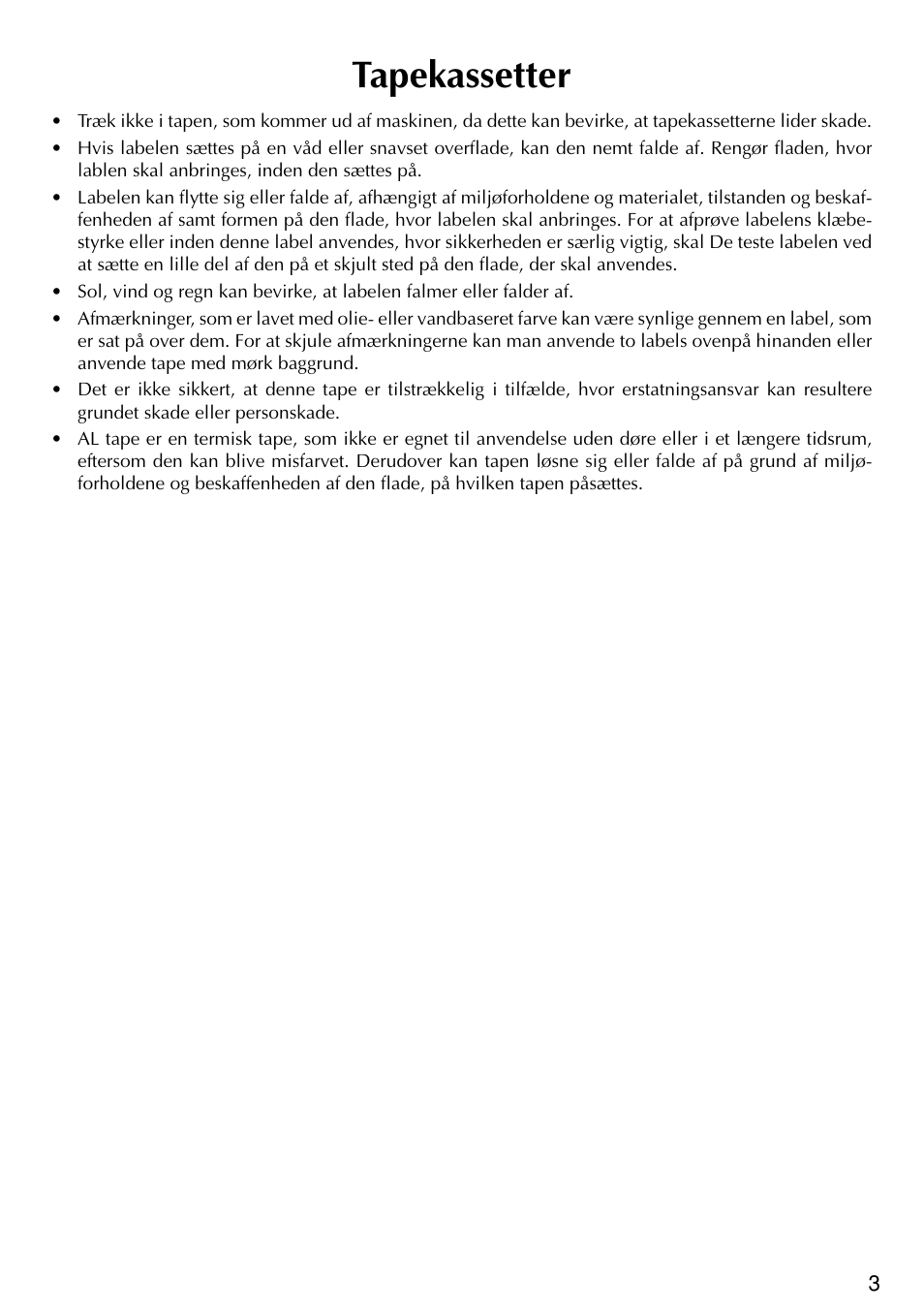 Tapekassetter | Brother PT-2420PC User Manual | Page 251 / 280