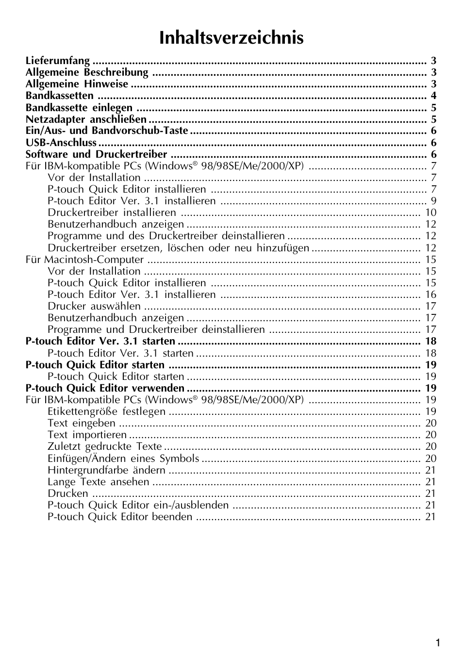 Brother PT-2420PC User Manual | Page 65 / 280