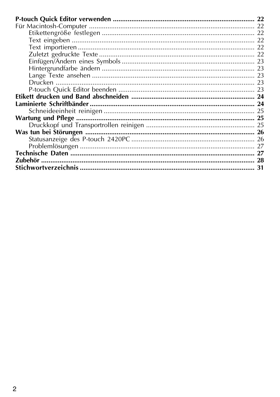 Brother PT-2420PC User Manual | Page 66 / 280