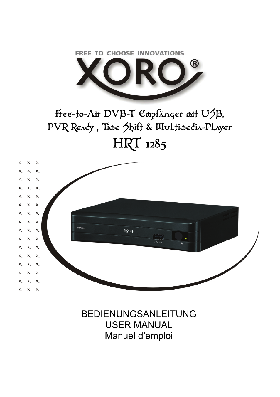 Xoro HRT 1285 User Manual | 134 pages