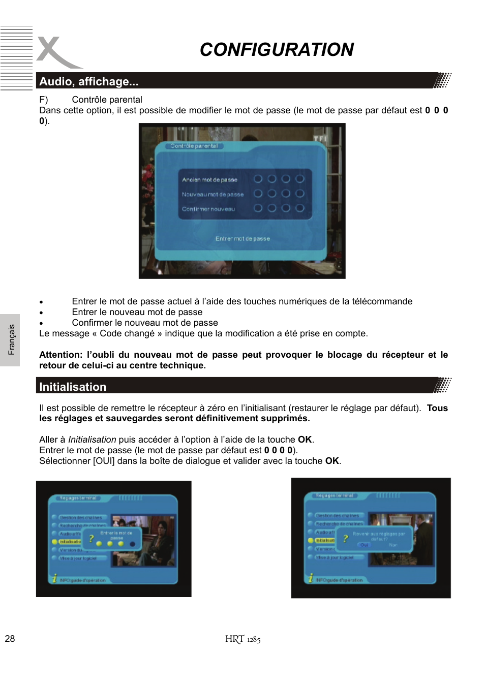 Configuration | Xoro HRT 1285 User Manual | Page 114 / 134