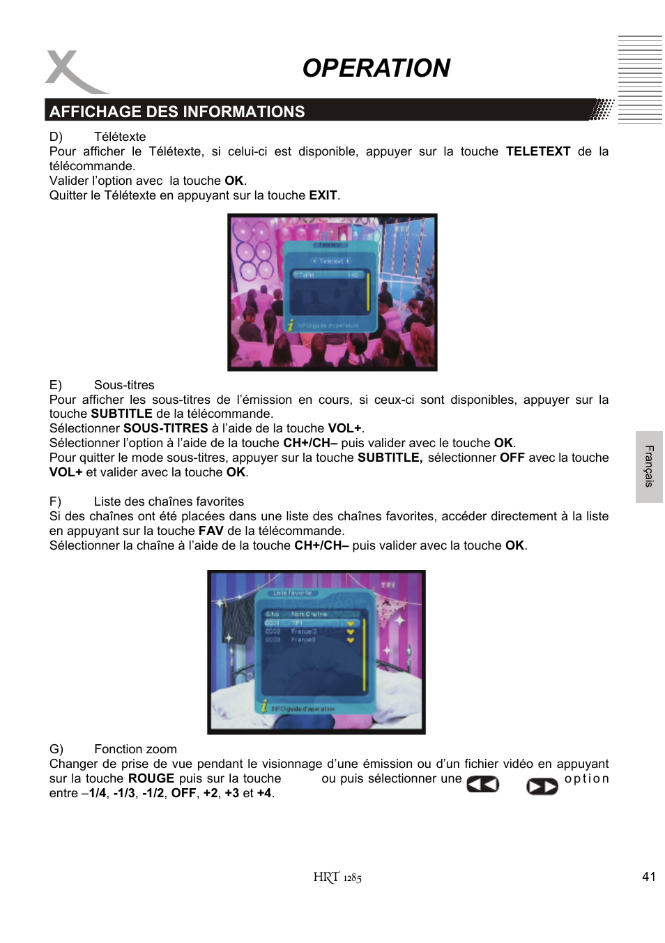 Operation | Xoro HRT 1285 User Manual | Page 127 / 134