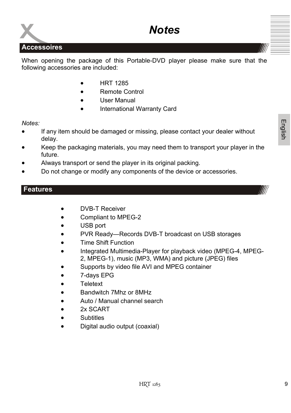 Xoro HRT 1285 User Manual | Page 61 / 134
