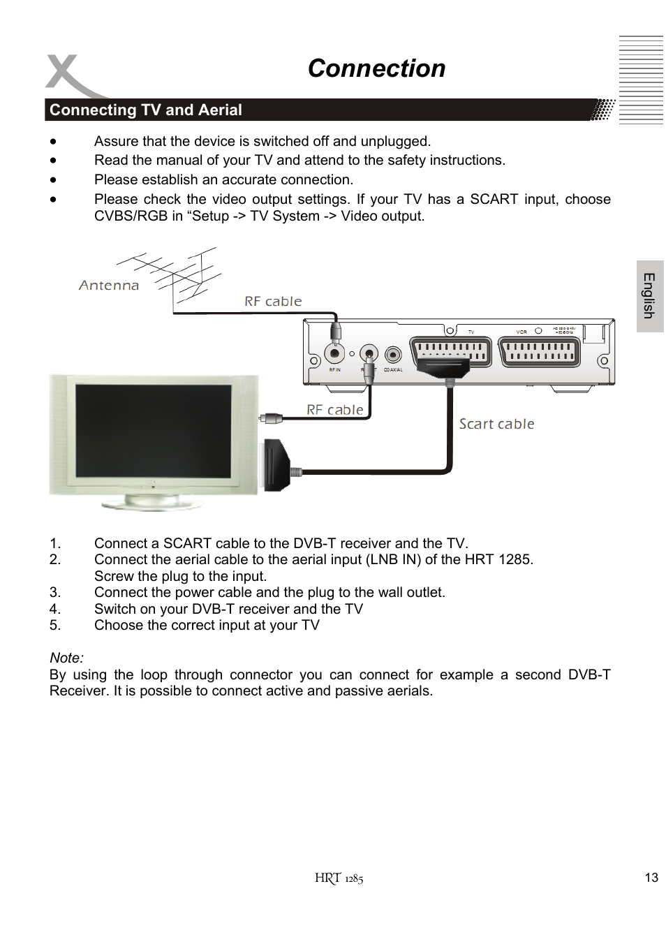 Connection | Xoro HRT 1285 User Manual | Page 65 / 134